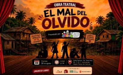 “El Mal del Olvido” regresa a escena: niñas, niños y adolescentes amazónicos alzan su voz por sus derechos