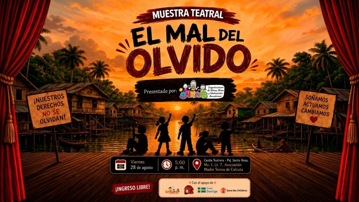 “El Mal del Olvido” regresa a escena: niñas, niños y adolescentes amazónicos alzan su voz por sus derechos